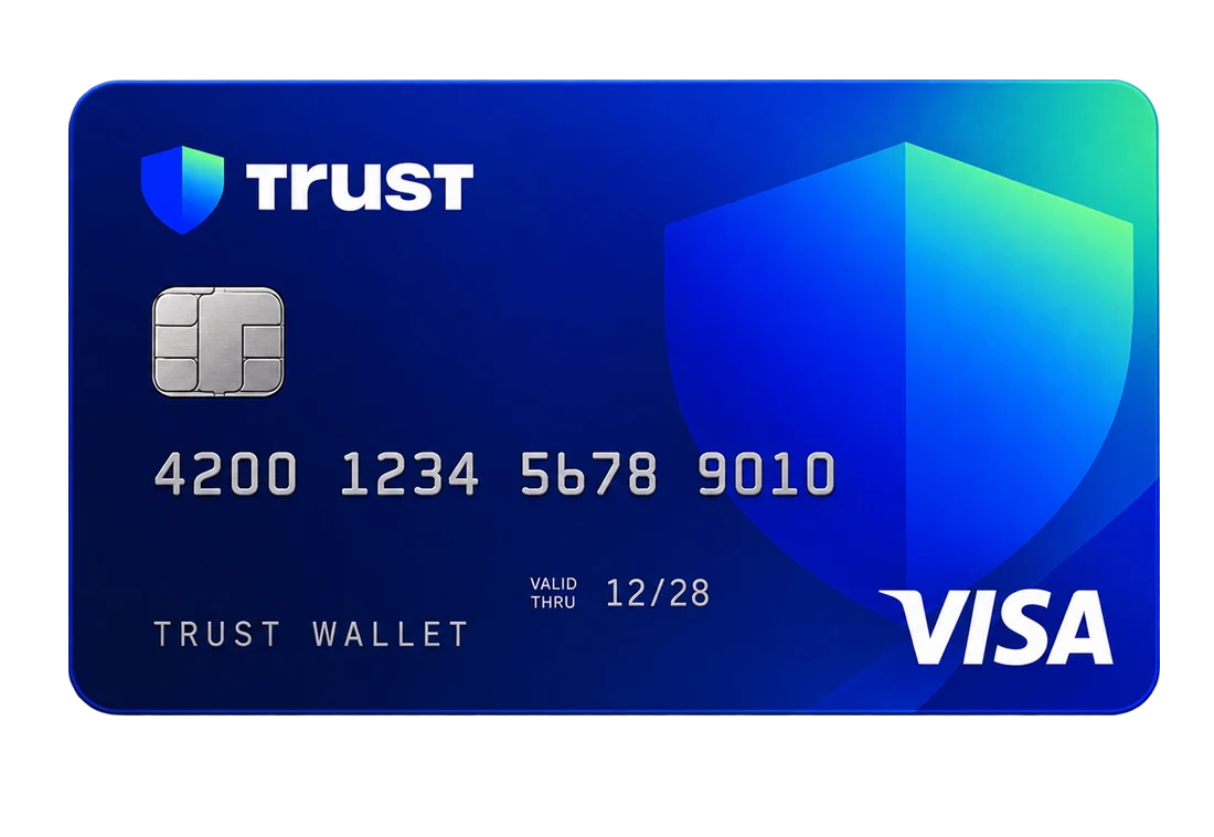 Trust Wallet credit card front